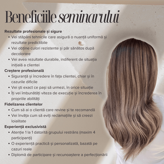 Perfecționare în tehnicile de decolorare – de la erori frecvente la rezultate impecabile - La Duette Beauty Academy